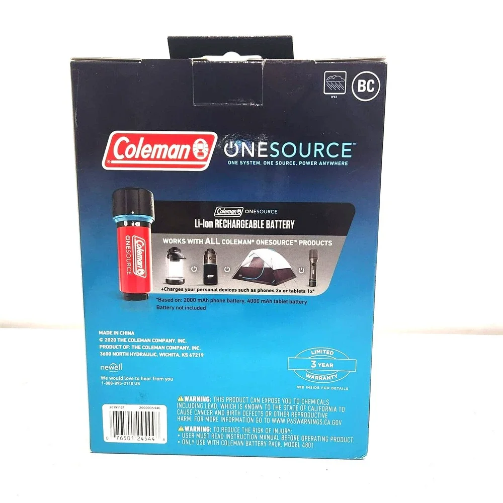 Coleman OneSource Rechargeable 2 Port Battery Quick Charging Station‎ 4800 mAh